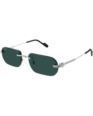 Cartier Frameless Sunglasses - White