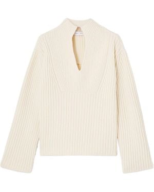 Proenza Schouler Ribbed Wool Jumper - White