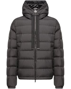 Moncler Zeflor Hooded Down Jacket - Gray