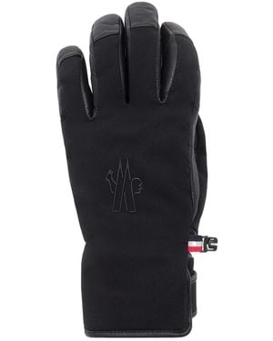 Moncler Padded Soft Shell Gloves - Black