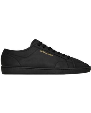 スニーカー SAINT LAURENT Men Sneakers 820087 00N00 1000 NERO BLACK Saint Laurent Men's Andy Leather Low-Top Sneakers | Neiman