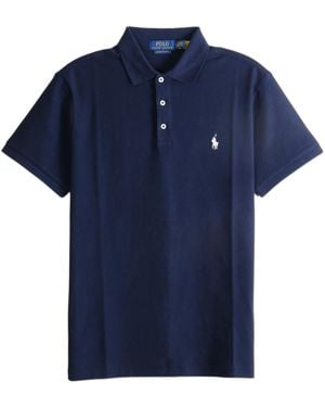 Polo Ralph Lauren Macro Piquet Polo Shirt - Blue