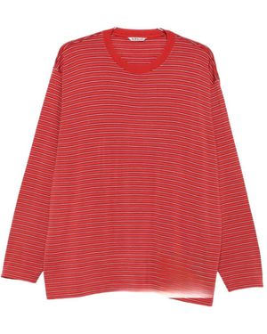 AURALEE Long-Sleeve T-Shirt - Red