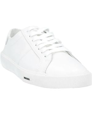 DIESEL Lace-Up Design Sneakers - White