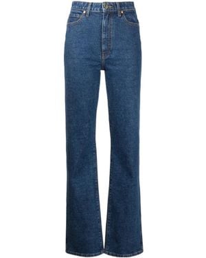 KHAITE Belt-Loop Jeans - Blue