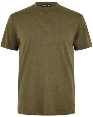 Tom Ford Crewneck Shortsleeve Tee - Green