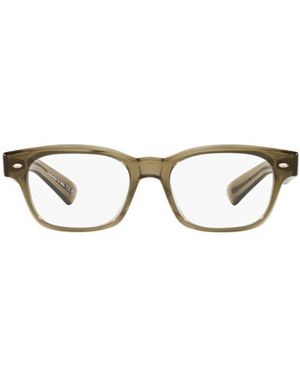 Oliver Peoples Transparent Rectangle-Frame Glasses - White