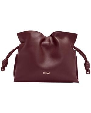 Loewe Mini Flamenco Clutch - Purple