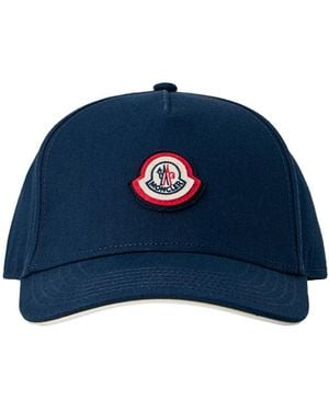 Moncler Embroidered Logo Baseball Cap - Blue