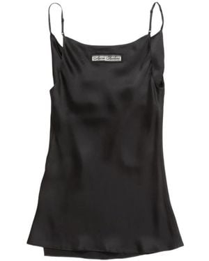 Acne Studios Shiny Satin Tank Top - Black