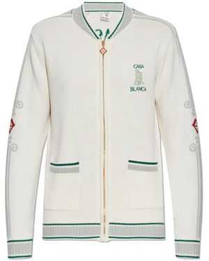 CASABLANCA Casa Club Jacket - White
