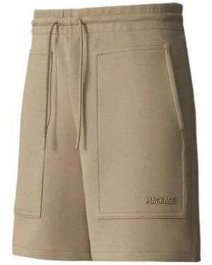 Mackage Elwood Drawstring Logo Shorts - Natural