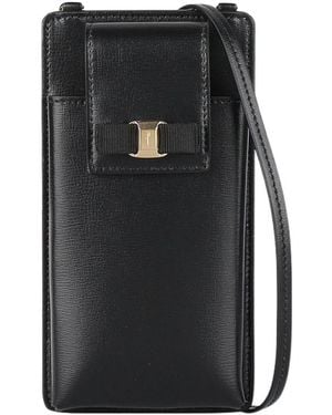 Ferragamo Bow Tie Mobile Phone Bag - Black