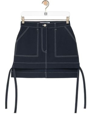 Loewe Workwear Skirt - Blue