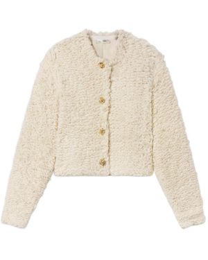 FRAME Crew Neck Long-Sleeved Jacket - Natural
