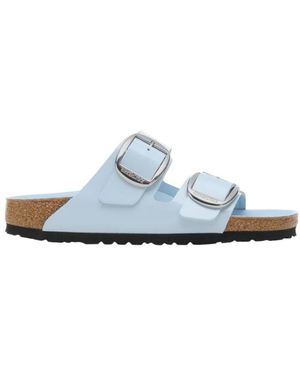 Birkenstock Double Buckle Slip On Sandals - White
