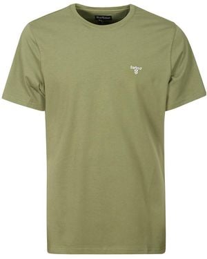 Barbour Logo Embroidered T-Shirt - Green