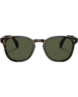 Oliver Peoples Round Frame Sunglasses - Green