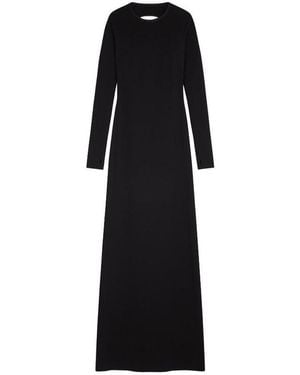 Givenchy Cut-Out Long-Sleeve Maxi Dress - Black