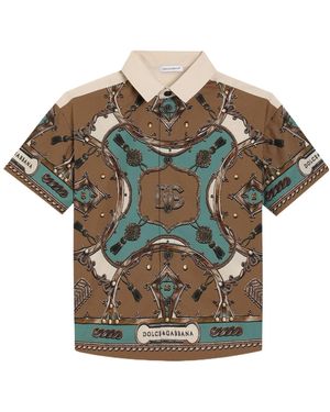 Dolce & Gabbana Patterned Shirt - Green