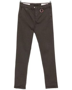 Tramarossa Luis Logo-Patch Button-Fastening Pants - Gray