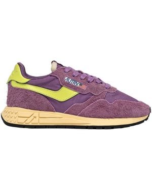 Autry Reelwind Low-Top Sneakers - Purple