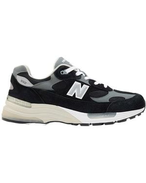 New Balance 992 Lace-Up Trainers - Black