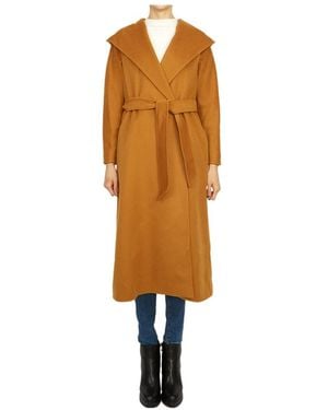 Max Mara Long-Sleeved Lace Coat - Metallic