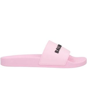 Balenciaga Minimalist Slide Sandal - Pink