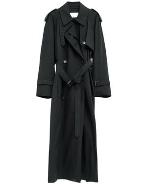 Dries Van Noten Long-Sleeved Trench Coat - Black