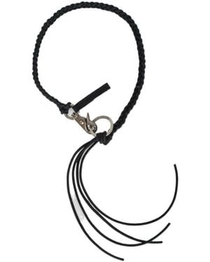 Our Legacy Braided Leather Bracelet - Metallic
