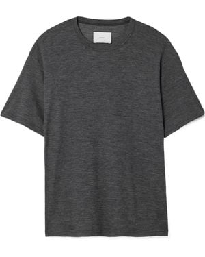 Ssstein Ribbed Wool T-Shirt - Gray