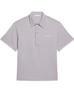 Helmut Lang Short-Sleeved Polo Shirt - Grey