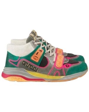 Gucci Ultrapace Mid-Top Sneakers - Green