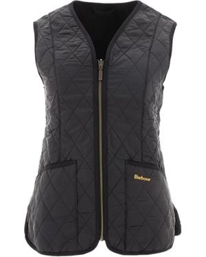Barbour Logo Embroidered Quilted Gilet - Black