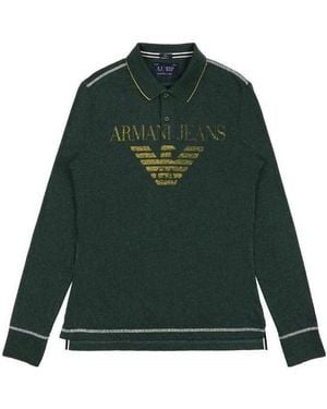 Armani Jeans Logo Polo Shirt - Green