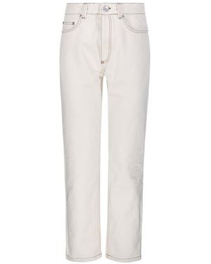 Ami Paris Classic Fit Jeans - White
