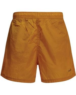 Stone Island Logo Printed Shorts - Brown