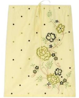 KENZO Peonies' Embroidered Straight Knee Skirt - Yellow