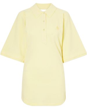 The Attico Logo-Embroidered Mini Dress - Yellow