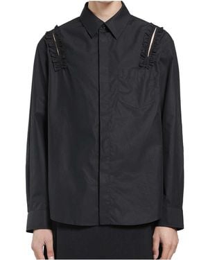 Simone Rocha Ruffled Shirt - Black