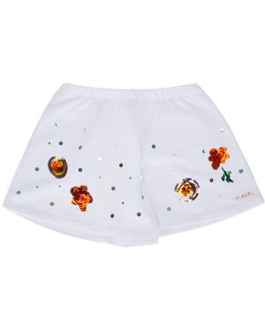Marni Loose Waist Shorts - White