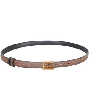 Etro Reversible Paisley Belt - Multicolour
