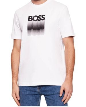 BOSS Boss Regular Fit Crewneck T-Shirt - White