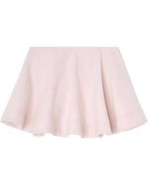 Ganni Peacoat Wool Circle Skirt - Pink