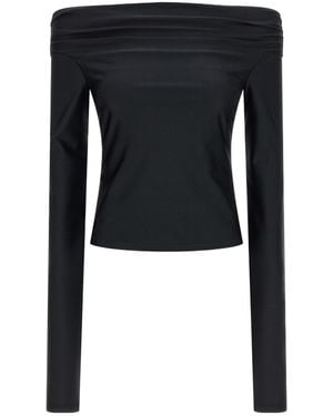 ANDAMANE Wallis Off-Shoulder Top - Black