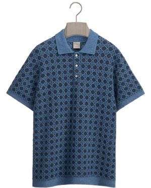 Dior Iviera Cannage Polo Shirt, Regular Fit - Blue