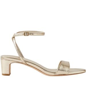Loeffler Randall Leather Highheel Sandals - Metallic