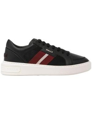 Bally Signature Stripe Trainers - Black