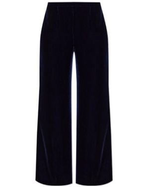 forte_forte Casual Trousers With An Elastic Waistband - Blue